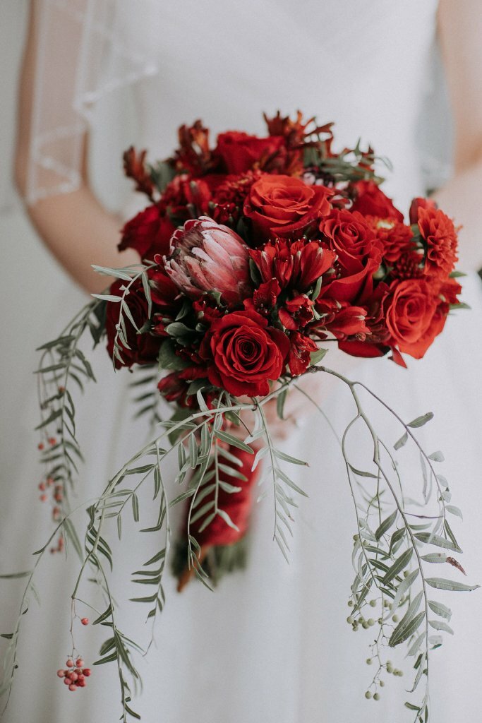 Red Wedding Bouquet